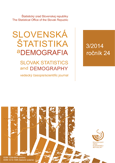 Slovenská štatistika a demografia 3/2014 / Slovak Statistics and Demography 3/2014