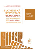 Slovenská štatistika a demografia 4/2014 / Slovak Statistics and Demography 4/2014