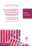 Slovenská štatistika a demografia 2/2015 / Slovak Statistics and Demography 2/2015
